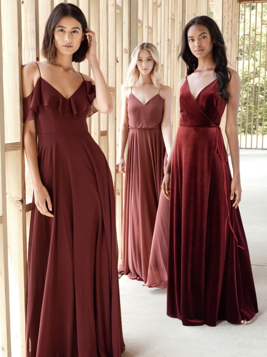All the Wine Bridesmaids Dresses We’ve Be Thirsting After Lately