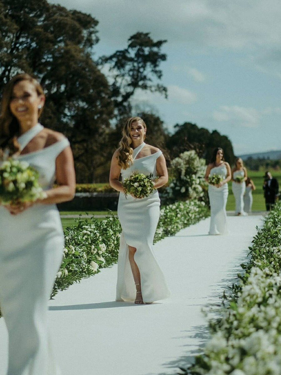 Why Bridesmaids Wearing White Will Always Be a Win