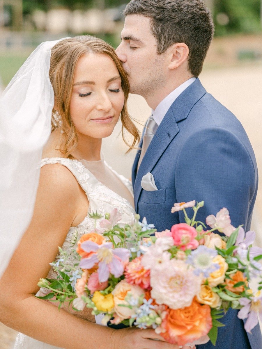A Color Loving Bride Gets Married on a Flower Farm!